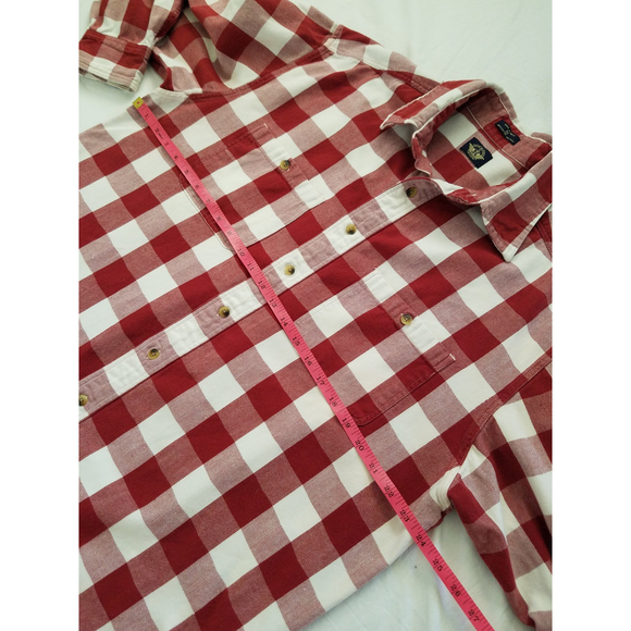 Dockers Women's Drop Shoulders Red/White Plaid Shacket Button Down Sz M NWOT - Picture 10 of 10